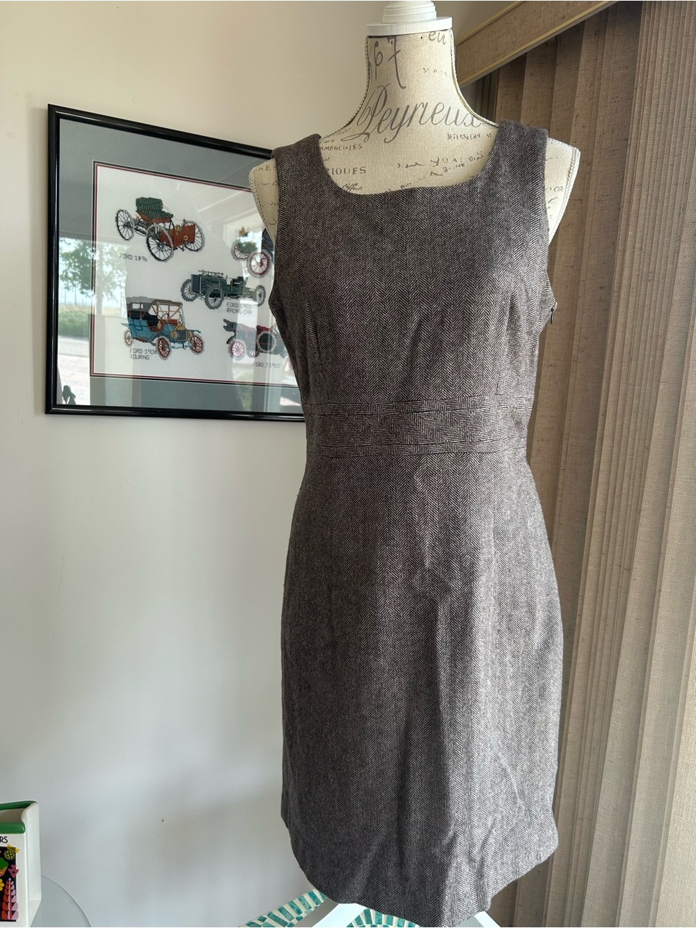 Esprit Sleeveless Midi Dress in Charcoal Gray